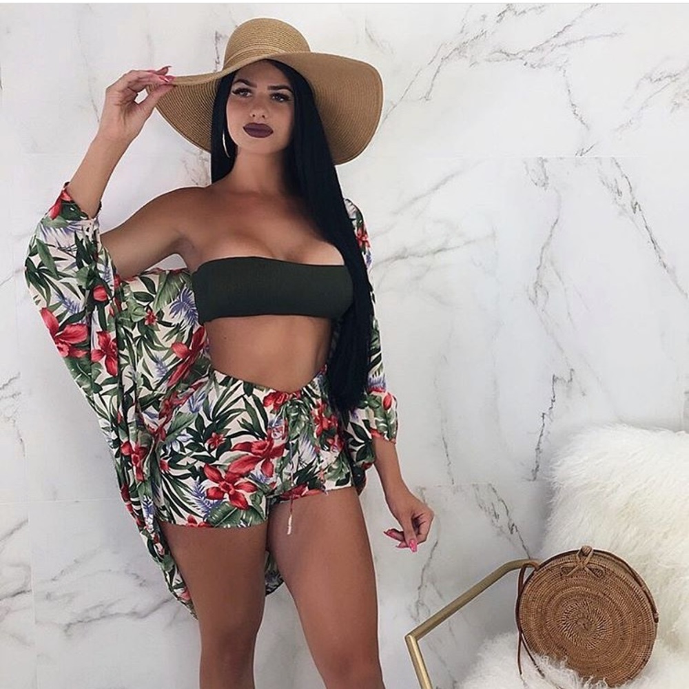 Large swimsuit cover up set
